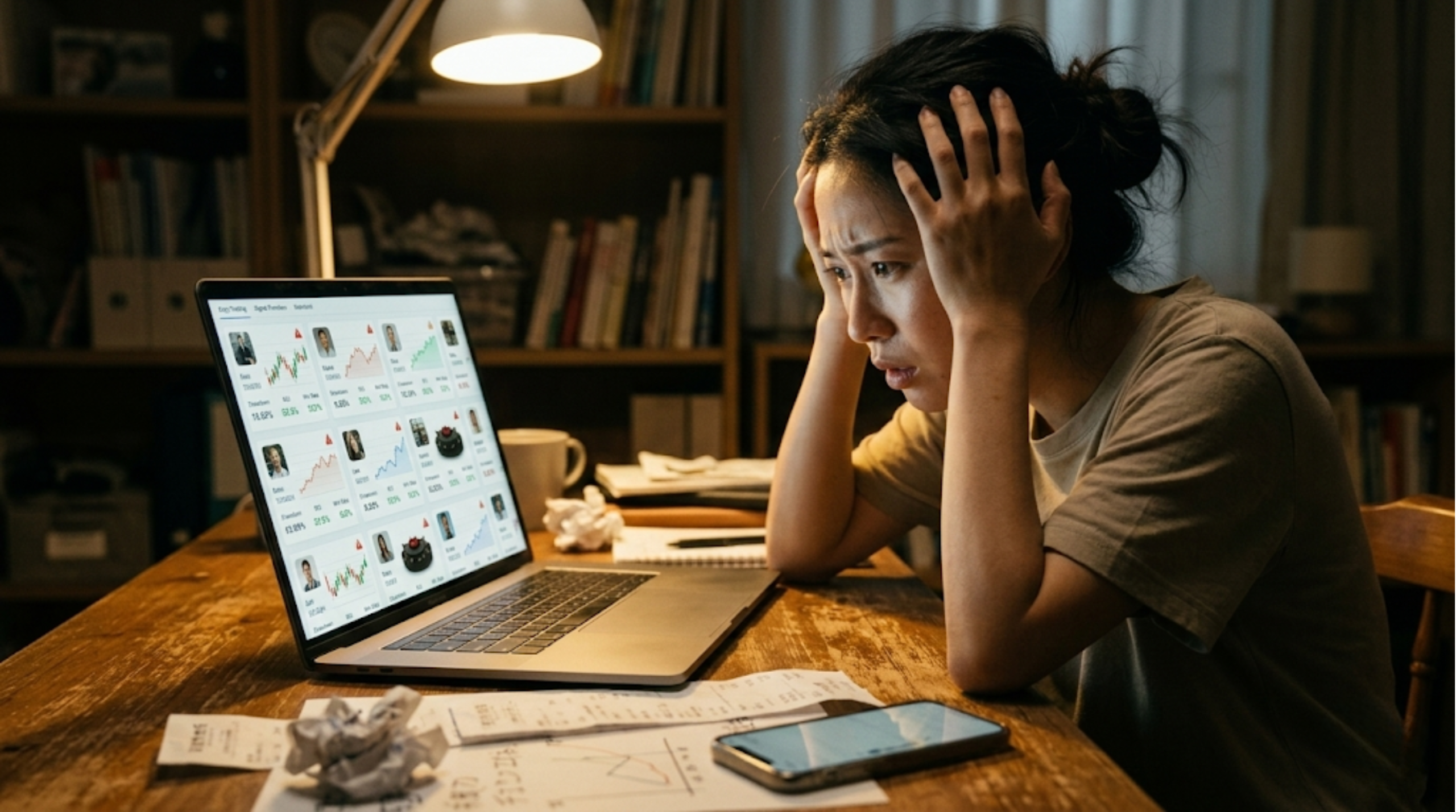 ランキング画面でのトレーダー選定イメージ