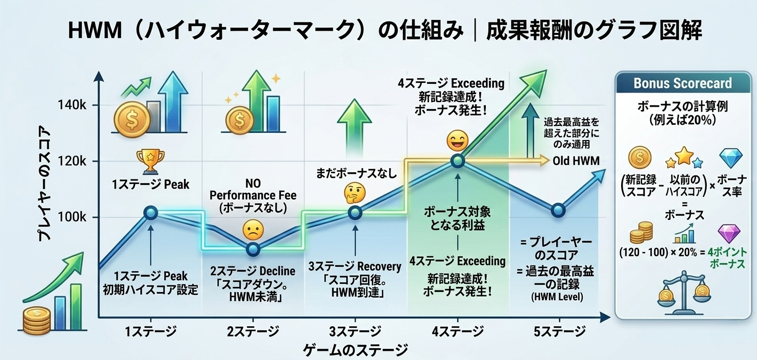ハイウォーターマーク（HWM）方式の概念図